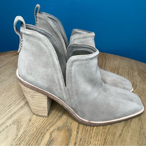 New! Jeffrey Campbell Rosee Suede Bootie Square Toe Western Women’s Size 10 - Picture 3 of 10